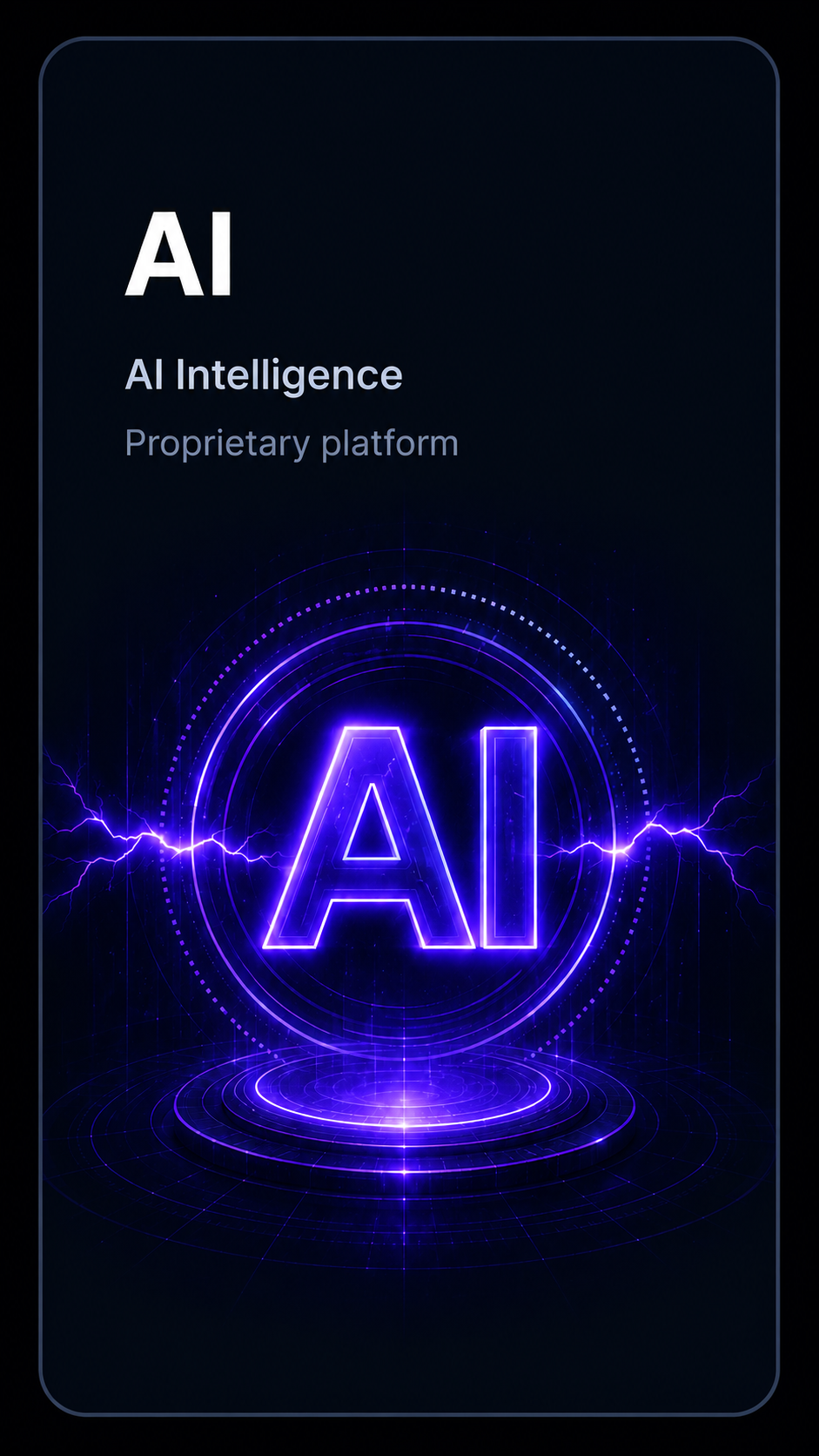 AI intelligence, proprietary platform